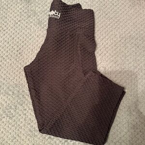 Booty By Brabants Cropped Leggings Black Croco